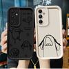 Интересный Забавный Арт Чехол для Samsung Galaxy A53 A35 A73 A55 A06 A54 A72 A71 A25 A51 A15 A52 Мягкий Чехол