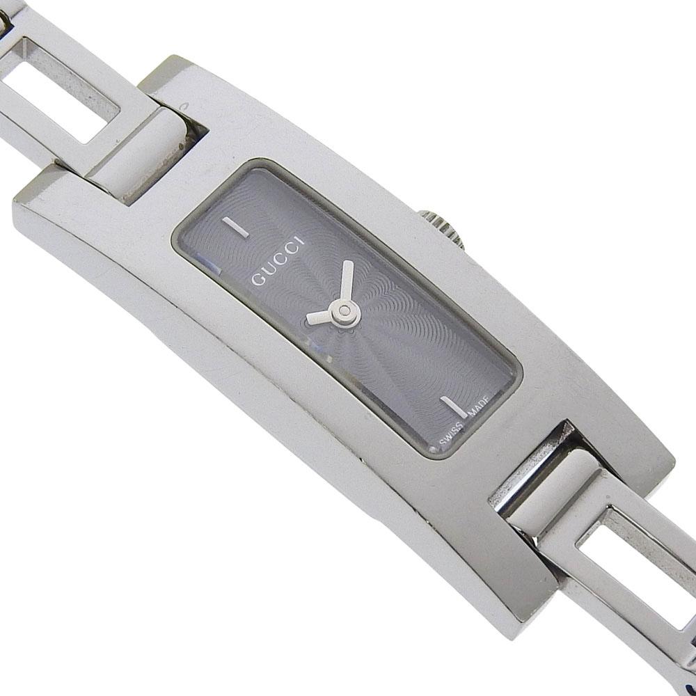 GUCCI Watches 3900L blackDial Stainless Steel Quartz Analog display Women Used