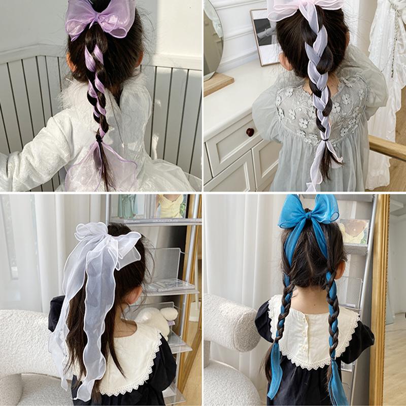 Темперамент Плед Бантик Лента Утконос Заколка для волос Лента Нежная повязка для волос Заколка для девочек