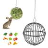 Hanging Chicken Feeder Hamster Rabbit Treat Ball Vegetable String Ball Poultry Fruit Holder with Adjustable Height Stainless Steel Chain Easy Assembly