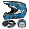 ABS Full-coverage Off-Road Motorcycle Helmet Adults Semi-Open Face Design With Visor Mask Gloves Kit