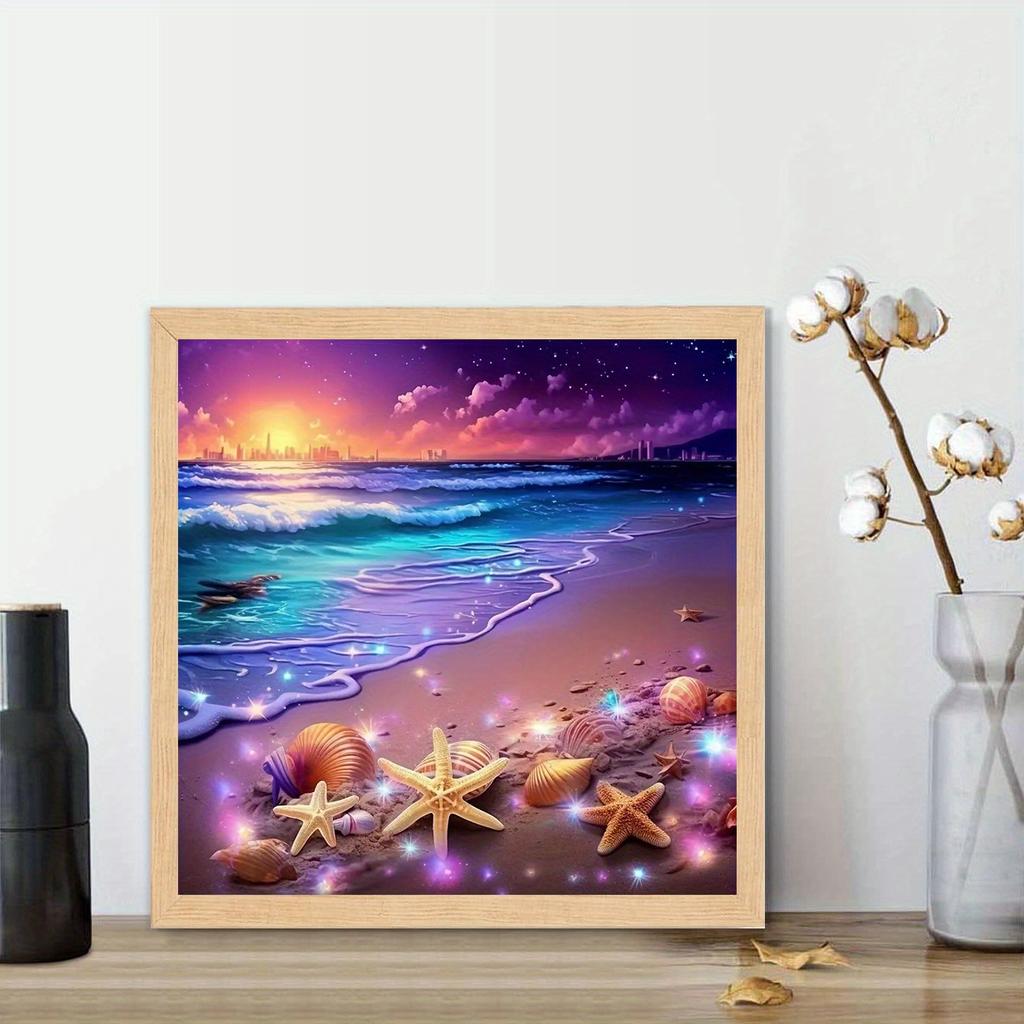 DIY Diamond Painting Nice Beach Cross Stitch Kit Mosaic Art Diamond Painting Full Circle/Square Diamond Home Decoration