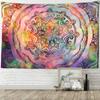 Colorful Starry Sky Mandala Tapestry Wall Hanging Bohemian Style Psychedelic Witchcraft Art Home Decor
