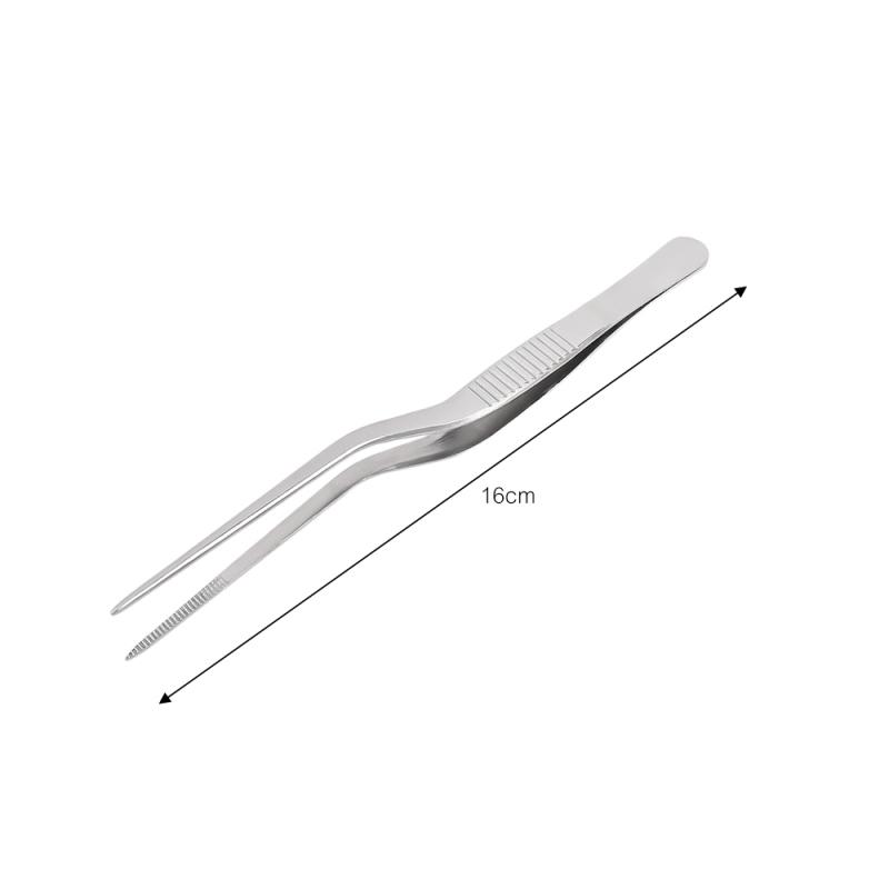 Кухонный пинцет, пинцет для барбекю, зажим для еды, кухонный щипец для бара, портативный из нержавеющей стали для пикника, барбекю, приготовления пищи