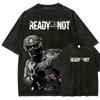 Read or not Anime Lover Washed T-shirt Year round clothing high quality personality Clothes Plus Size Unisex New Model Couples tee