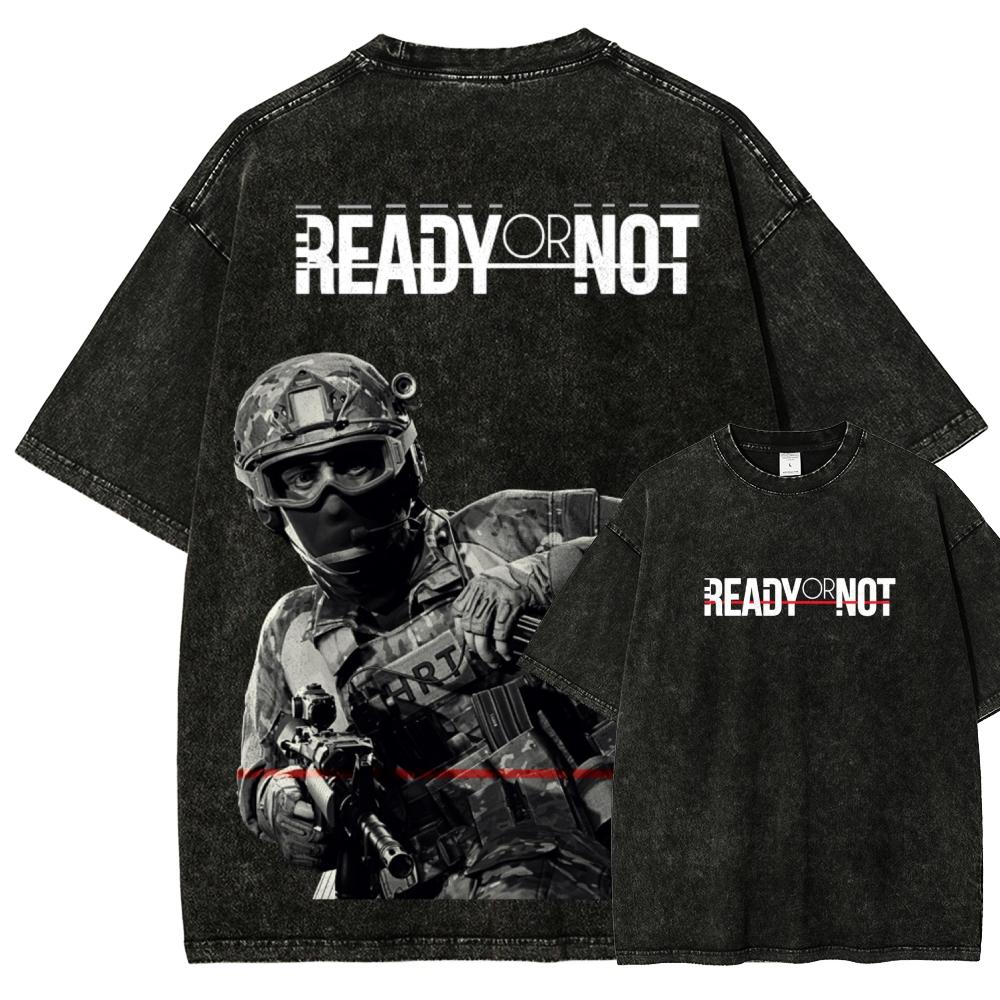 Read or not Anime Lover Washed T-shirt Year round clothing high quality personality Clothes Plus Size Unisex New Model Couples tee