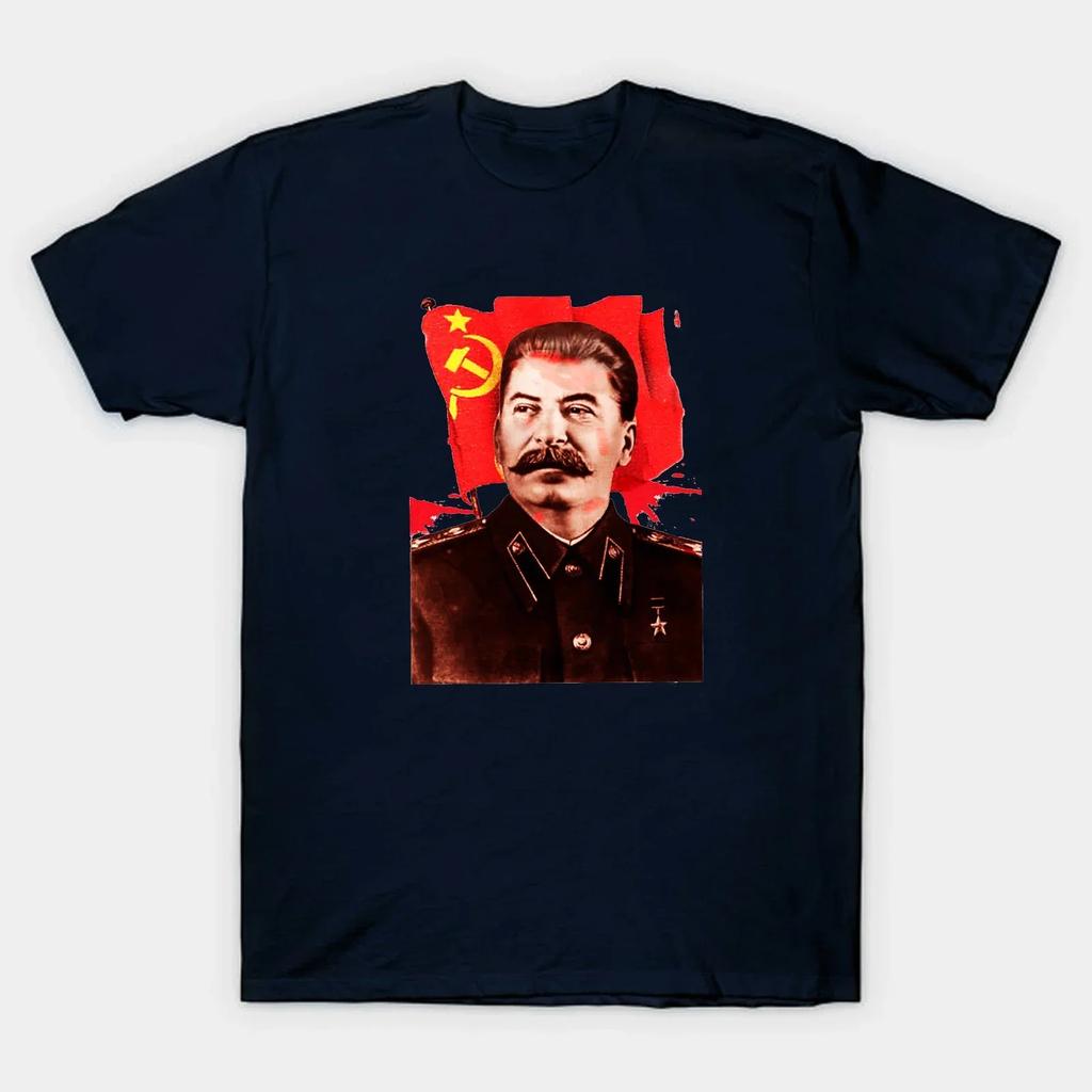 Горячая Распродажа Joseph Stalin Коммунистический Пропагандистский Плакат Футболка 100% Хлопок Круглый Вырез Летняя С Коротким Рукавом Повседневная Мужская Футболка Размер S3XL