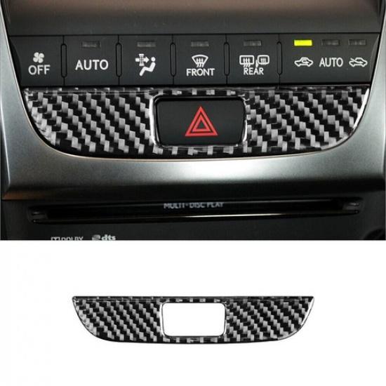 Carbon Fiber Interior Hazard Light Button Cover Trim For Lexus GS350/430/450h