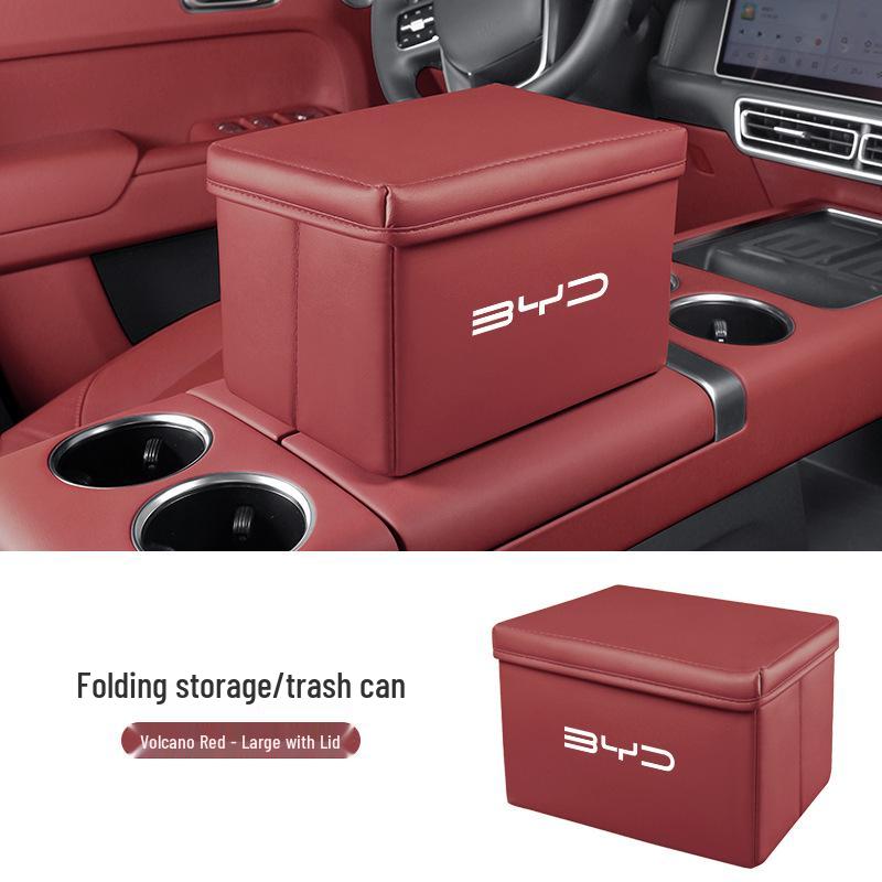 Folding Storage & Trash Organizer for BYD Seagull, Song Plus/Pro, Han, Dolphin, and Qin Cars