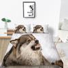 2023 Новый стиль, королевский размер, постельное белье с животными, домашнее постельное белье, высокое качество, роскошный комплект одеял с 3D принтом волка и наволочкой