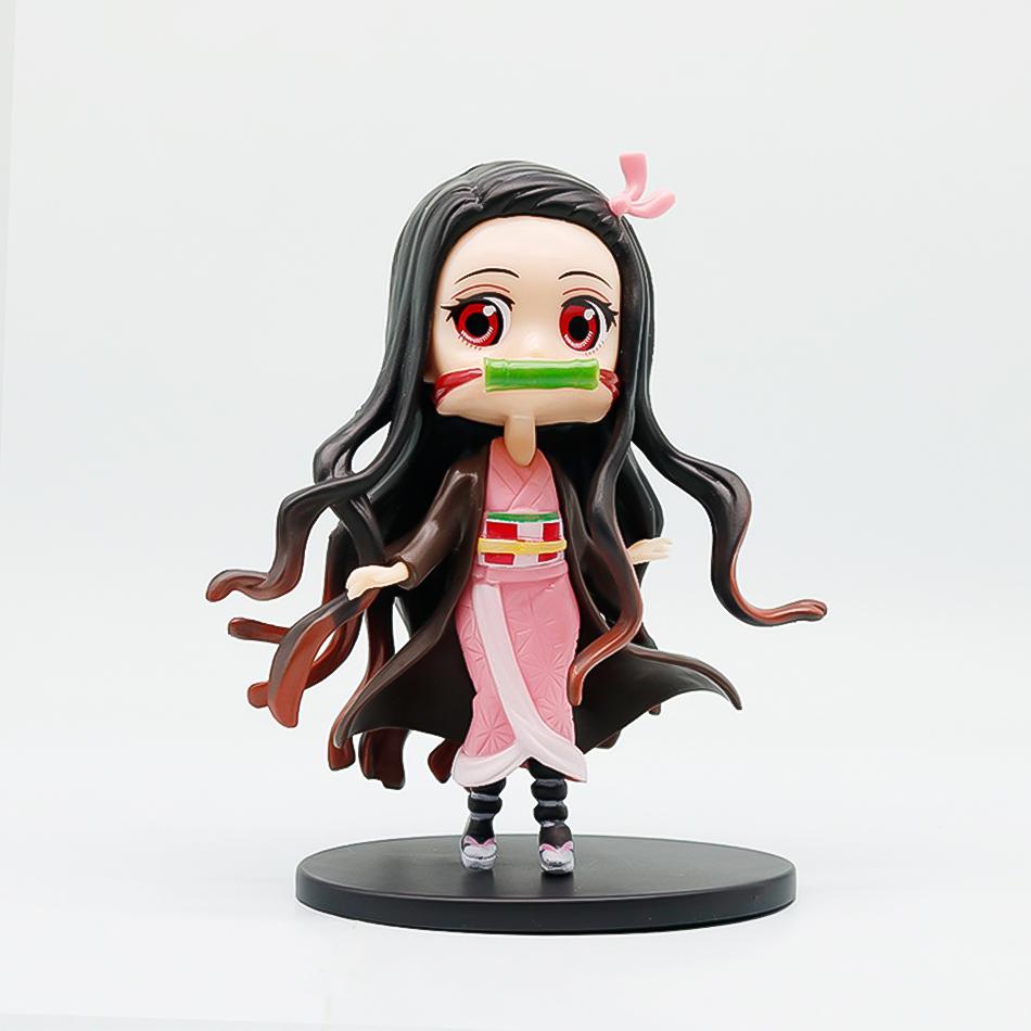 8pcs/kit 2026 Latest  Demon Slayer Tanjiro Kamado Nezuko Animation Figure Miniature Playthings Decoration Piece Playthings Mystery Case Decoration