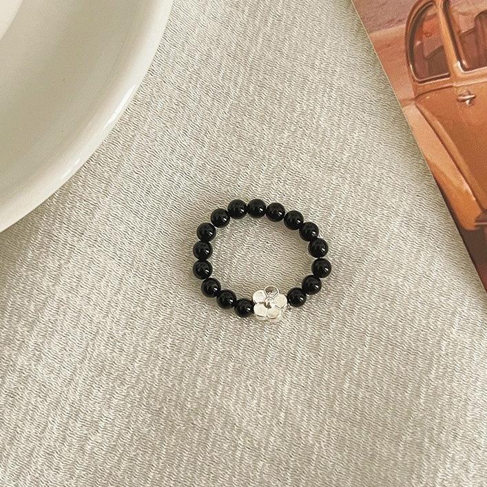 Кольцо с жемчугом, эластичное, женское, литературное, для ношения в несколько рядов, на указательный палец, высококачественное, ручной работы, ювелирное изделие