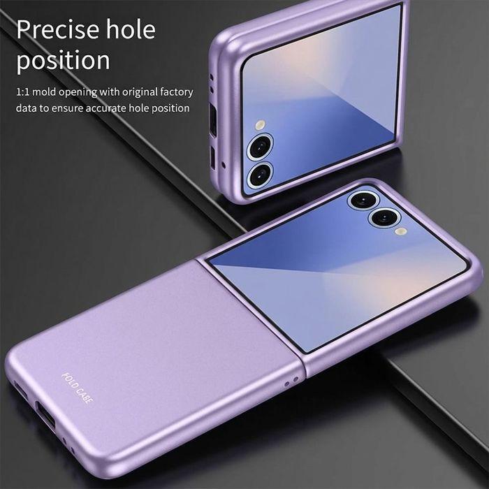 Coque pour Samsung Galaxy Z Flip 8, Rigide Slim Anti-Rayures Antichoc Violet - 2 Verres Trempés