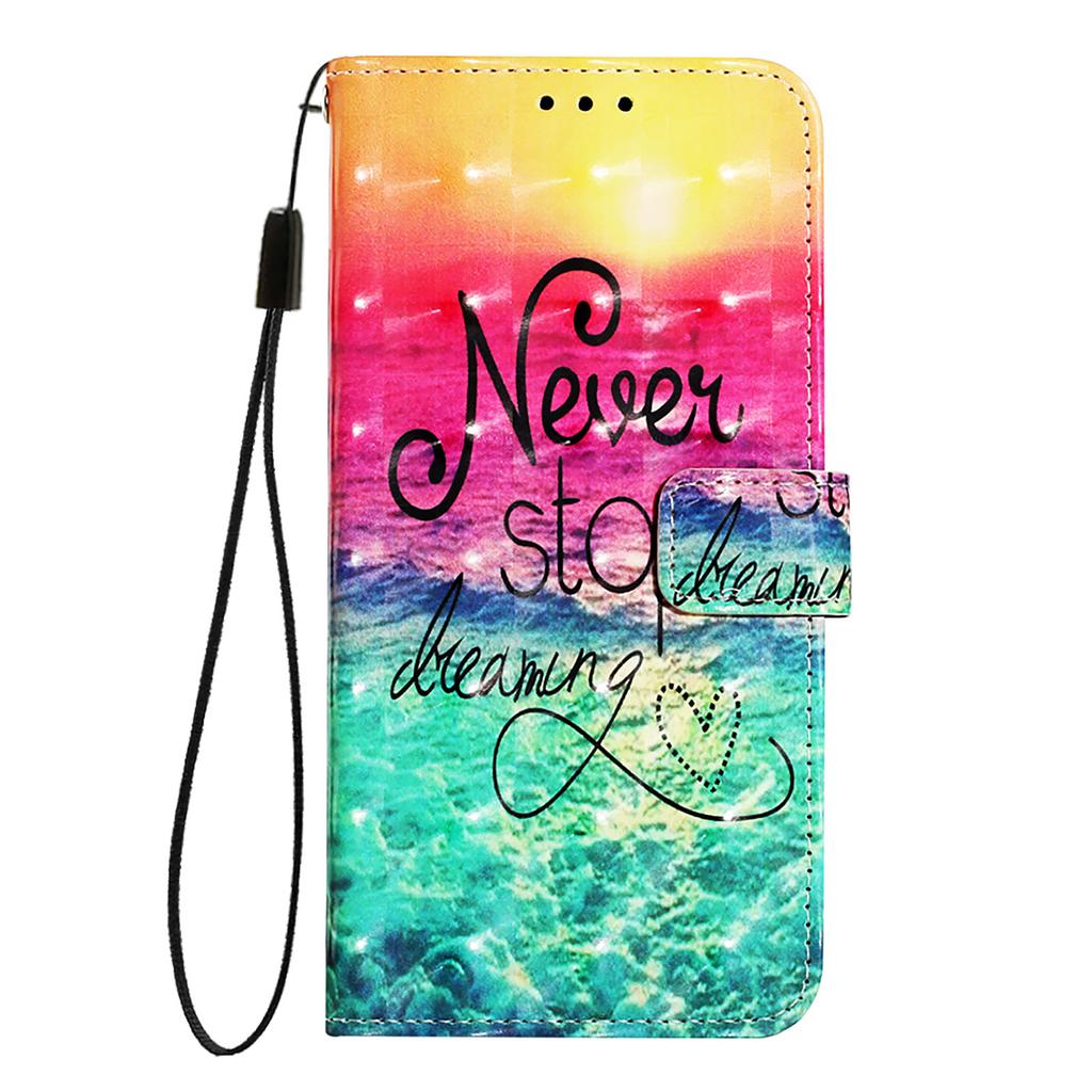 For OnePlus Nord CE4 Lite 5G Leather Case Pattern Printing Wallet Stand Mobile Cover with Strap