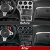 Автомобильная наклейка на панель CD из углеродного волокна для Alfa Romeo 159 Brera Spider 2004 2005 2006 2007 2008 2009 2010 2011 аксессуары