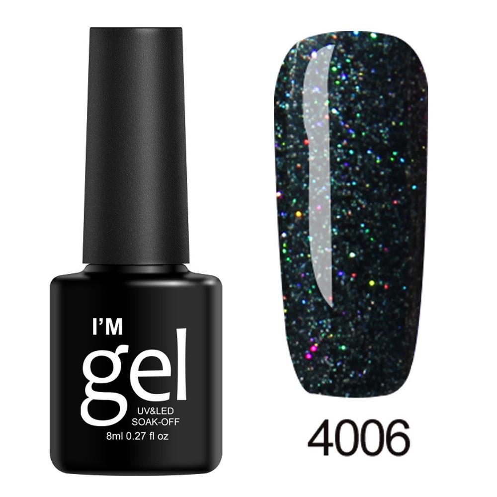 Сияющий УФ-гель-лак для ногтей, верхнее покрытие, базовое покрытие, гель-лак 8 мл