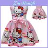 Безрукавное платье с принтом Hello Kitty и оборками для весеннего наряда