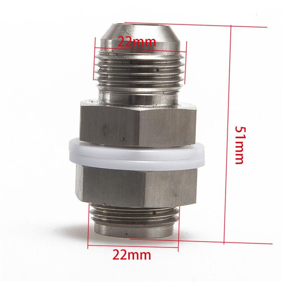 Universal Turbo Steel Oil Pan Return Drain Plug Adapter Bung Fitting For AN10 Weldab