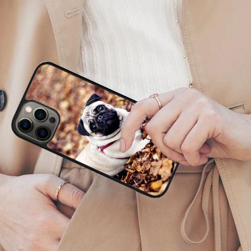 Cute Pug Puppy Beautiful Dog Magnetic Phone Case For APPLE iPhone 17 Air 16 14 13 12 Pro Max 15 Plus Wireless MagSafe Cover