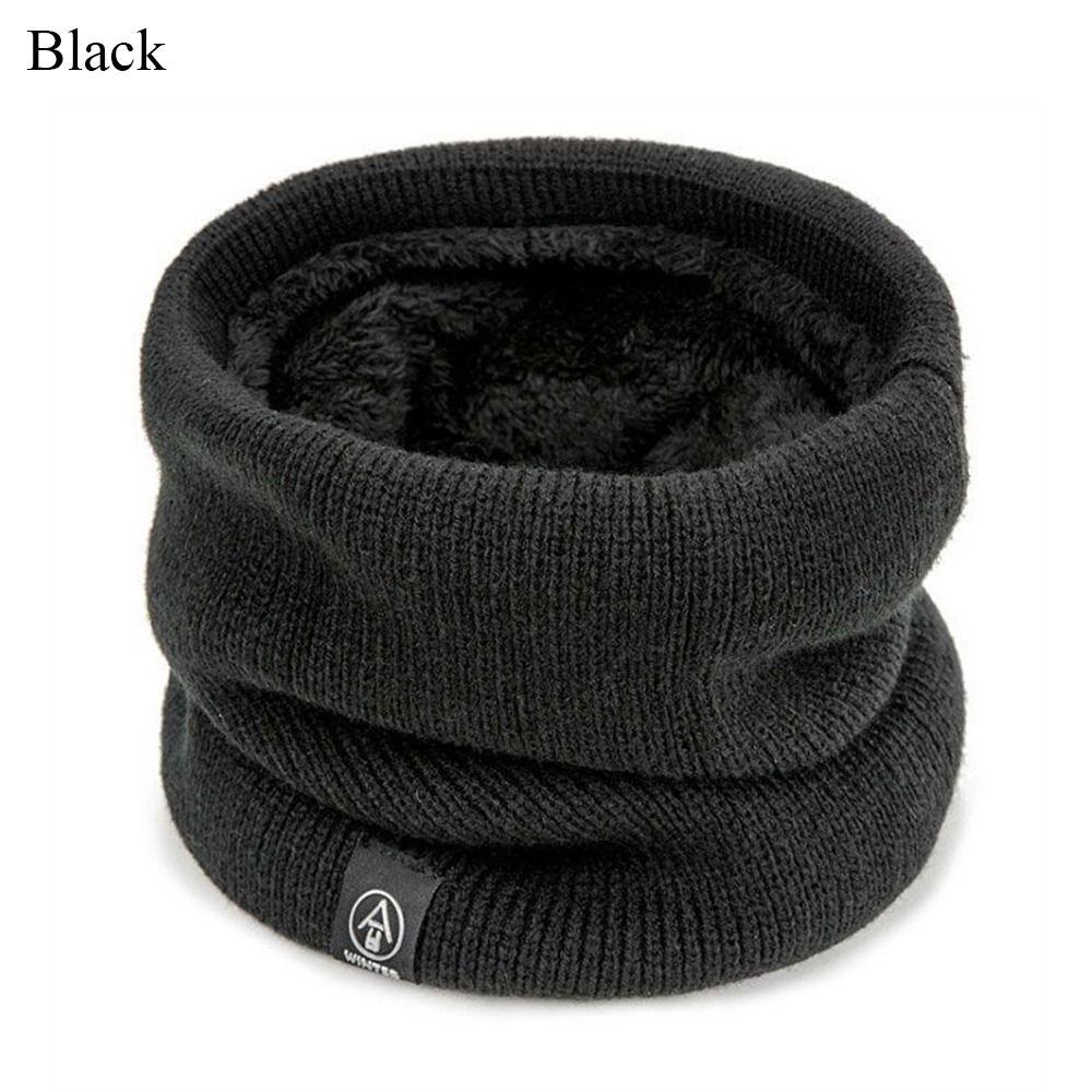 Wool Fur Neck Warmer Thickened Lining Sport Scarf Fashion Face Mask Winter
