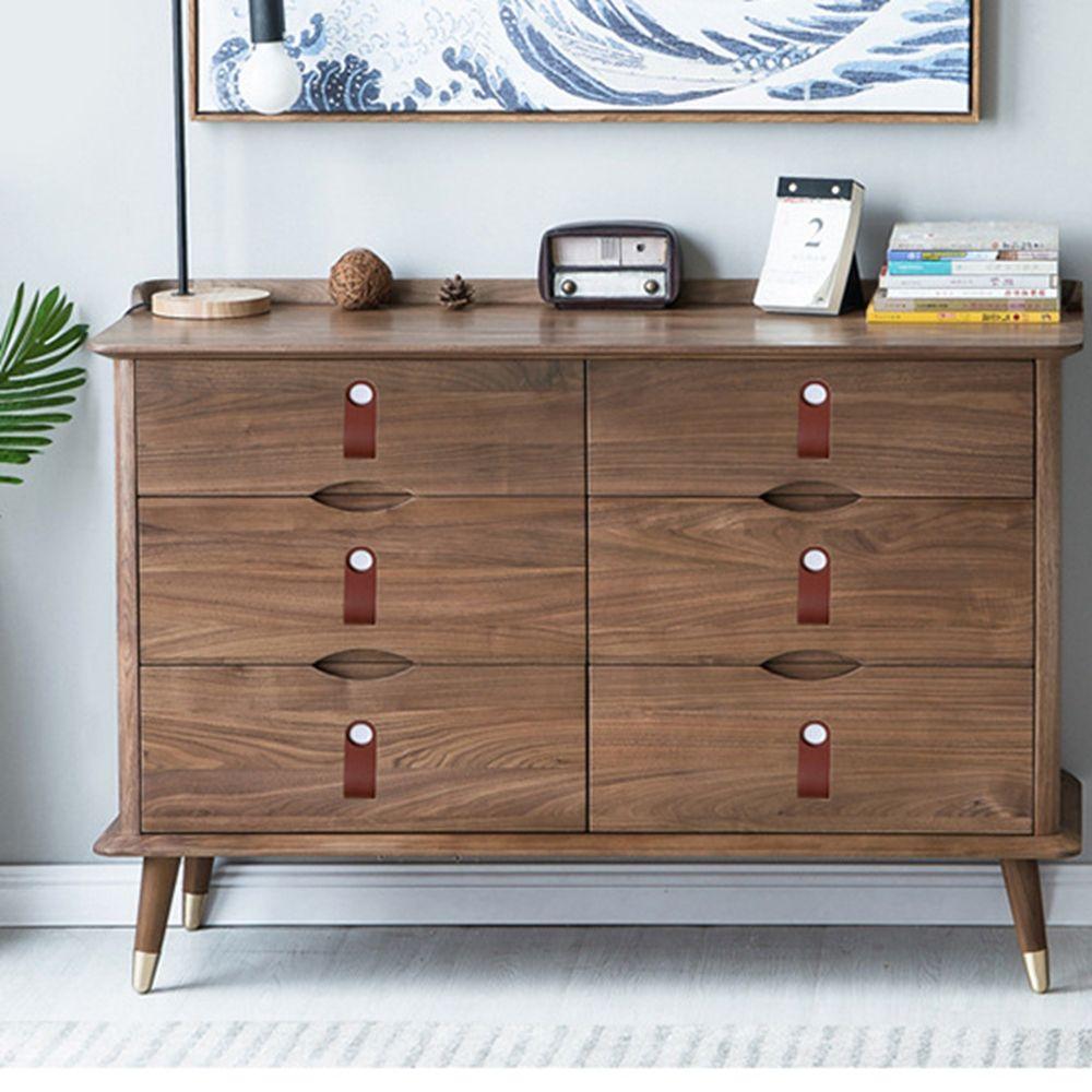 Kitchen Wardrobe Cabinet Soft Door Pulls Leather Handle Furniture Knobs Drawer Handle