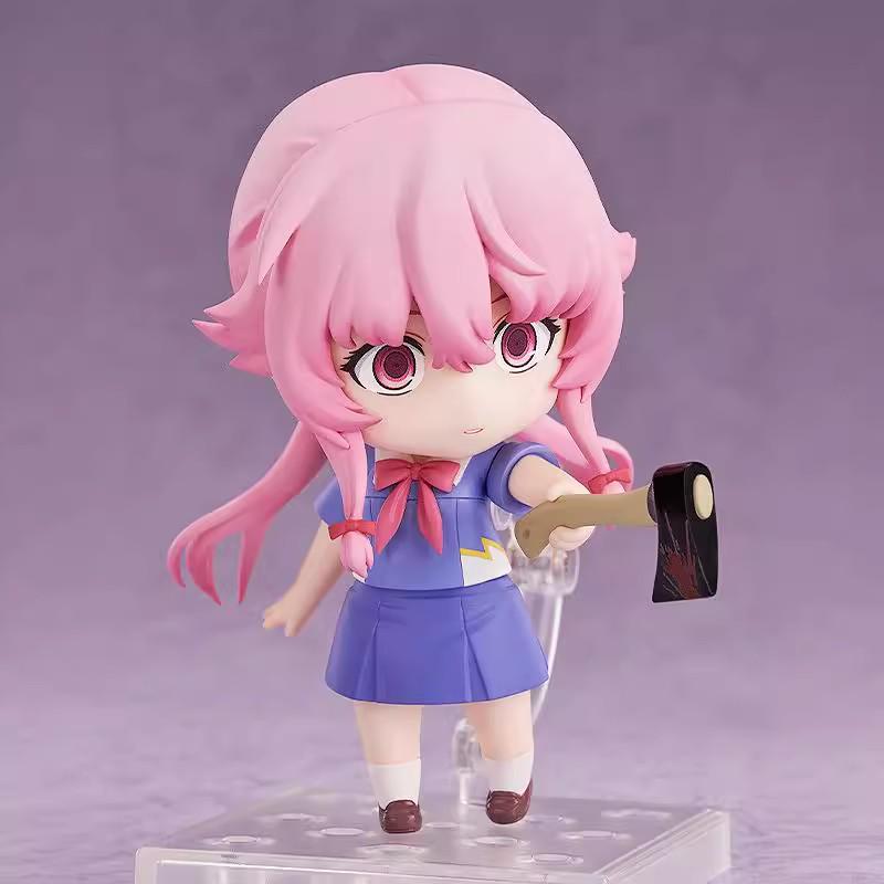 Q Version Anime Girl Figure: Cute, Beautiful, Replaceable Face Toy Ornament - Ideal Birthday Gift