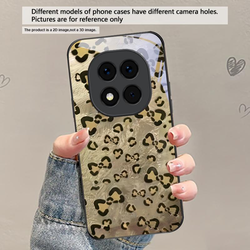 Абстрактный леопардовый принт Для Redmi Note 14 Pro+ 13 Pro 8 9 9S 12S 10 Pro 11 12 13C 14C A3 12 13 K60 Ultra Черный стеклянный чехол для телефона
