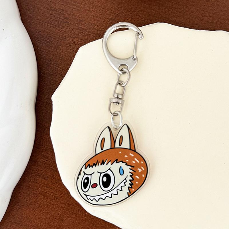 Мультяшный монстр Лабубу Акриловый брелок Милые забавные подвески Сумка Подвеска Креативный рюкзак Подвесные украшения Подарки на день рождения
