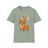 Unisex Softstyle T-Shirt Mens Womens Tees Top Funny Orange Tabby Cat Tee Pop Art Style Weird Kitty