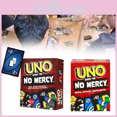 Настольная карточная игра Show Uno Em No Mercy для семейных вечеринок, развивающая игрушка.