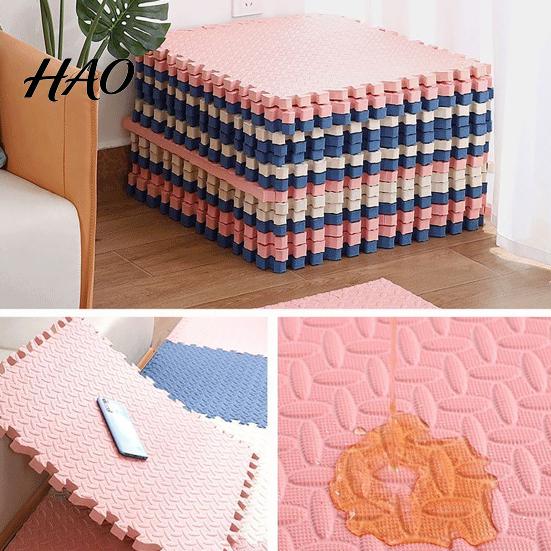 Sound Proof Exercise Tiles 6Pcs Gym Floor Mats, EVA Foam Puzzle Interlocking for Non Slip Home Fitness Mats Gym, Kids Play Areas, Kitchen Flooring,