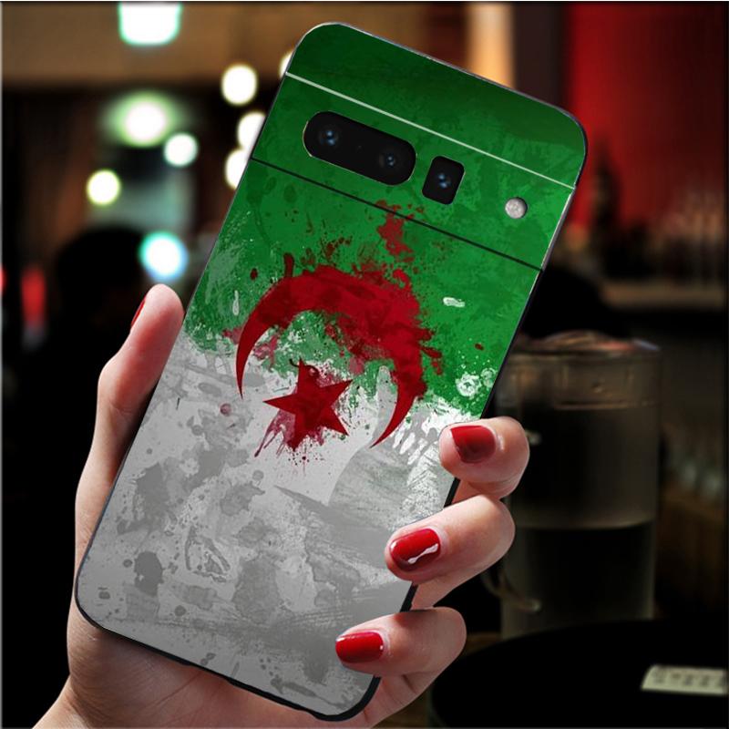 Чехол для телефона Google Pixel 7 Pro 7 6A 6 Pro 5A 4A 3A Pixel 4 XL Pixel 5 6 4 3 XL 3A XL 2 XL Чехол с флагом Алжира Funda