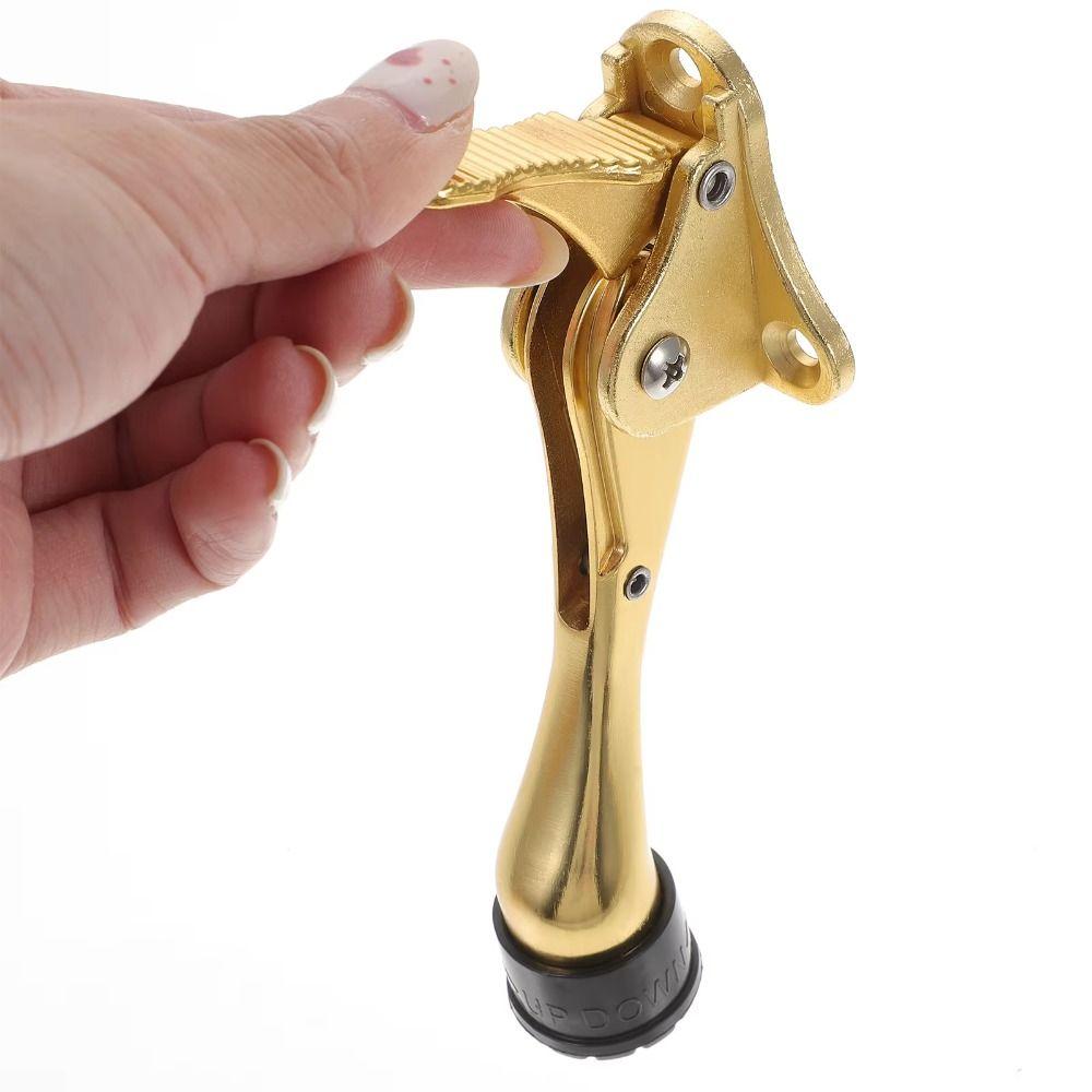 Easy Install Foot-Operated Door Stopper Heavy Duty Kickdown Door Stopper Bedroom