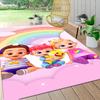 1Pc Baby Shark Family Adventure Carpet Rug Customizable Soft Washable Antislip Home Living Room Sofa Mats Personalized Rug 0917306
