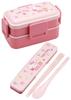 Skater Bento Box Hello Kitty Flower Wreath Sanrio 600 мл антибактериальная пушистая крышка-купол 2 яруса для женщин Сделано в Японии PFLW4AG-A