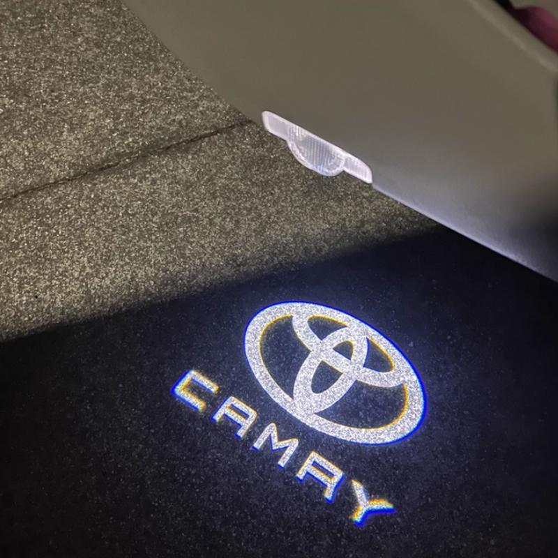 BAWI7 2PCS Car Door Welcome Light Laser Projector Light Ground Light Warning Light for 2004-2021 Toyota Camry 6th/8th/9th Gen