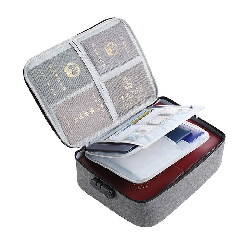 Multi-Layer Travel Storage Box for Documents and Cards