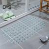 Коврик для ванной из ПВХ, противоскользящий, однотонный, для дома, кухни, ванной, отеля, душевой коврик с присоской, мягкий, нескользящий, массажный коврик для ванны