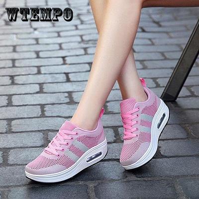 Женские туфли в полоску, удлиняющая обувь с мягкой поверхностью, универсальная спортивная обувь с дышащей сеткой, нескользящая повседневная обувь