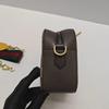 [Pre-Owned] Neo Vintage Series Gold Foil Logo Metal Tiger Head Monogram Canvas And Leather Camera Bag - Excellent #8B9FEA
