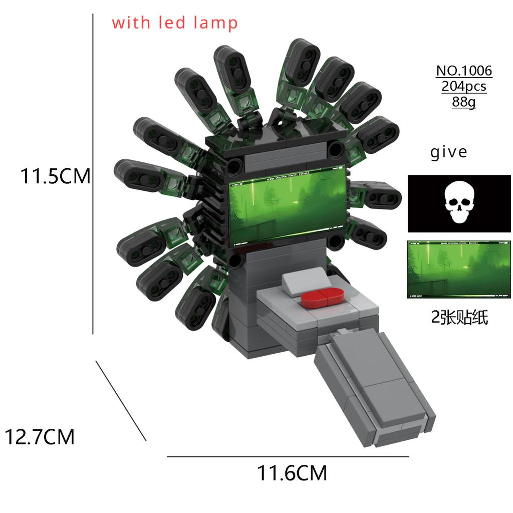 Zoonomaly Игрушка-фигурка Zoonomaly Zoo Blocks Набор блоков Zoonomaly Фигурка из игры ужасов Zoonomaly Кирпичный Страж Кот Коала Монстр Животные Строительство