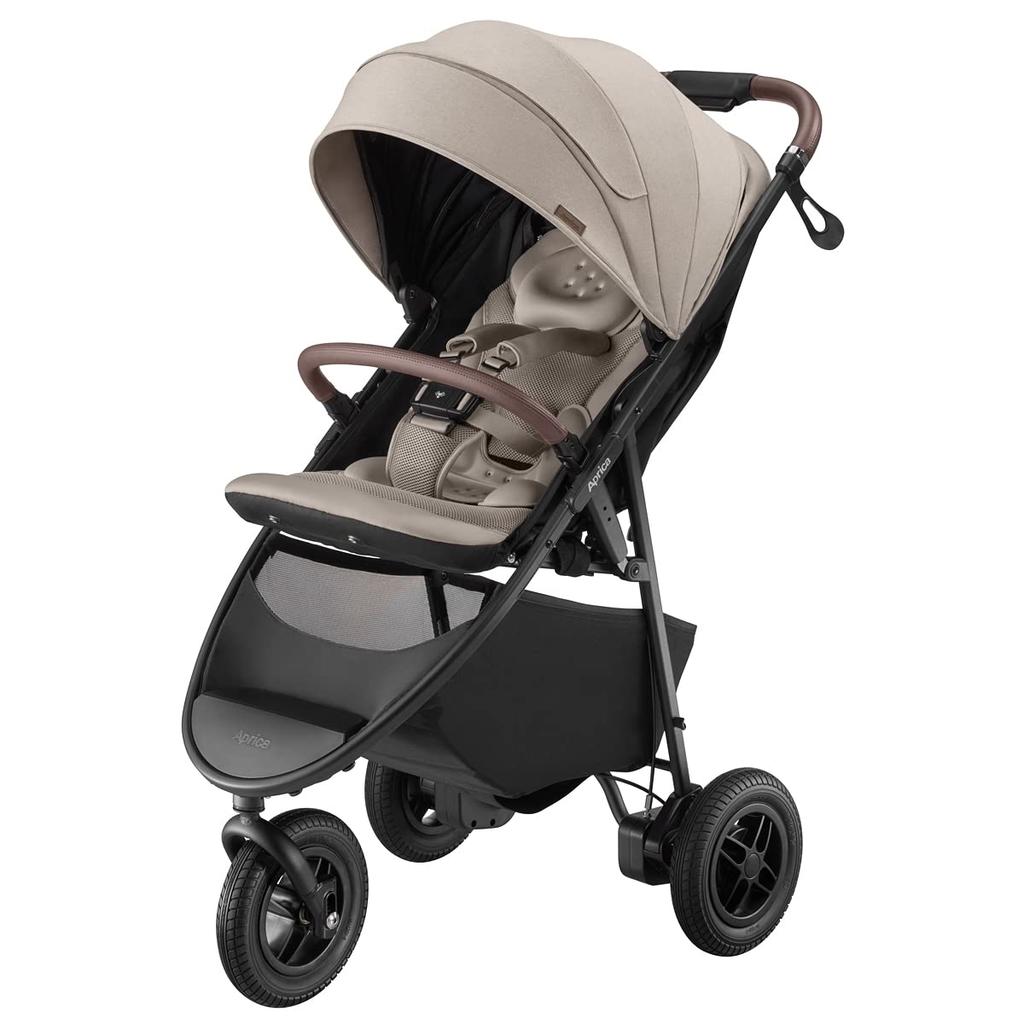 Aprica Stroller Smooth Precious AB 1 Month To 36 Months 3 Wheel Type 2184599 A-type (beige)