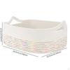 Cotton Rope Woven Storage Basket Baby Nappy Child with Handles Towels for Office Dorms