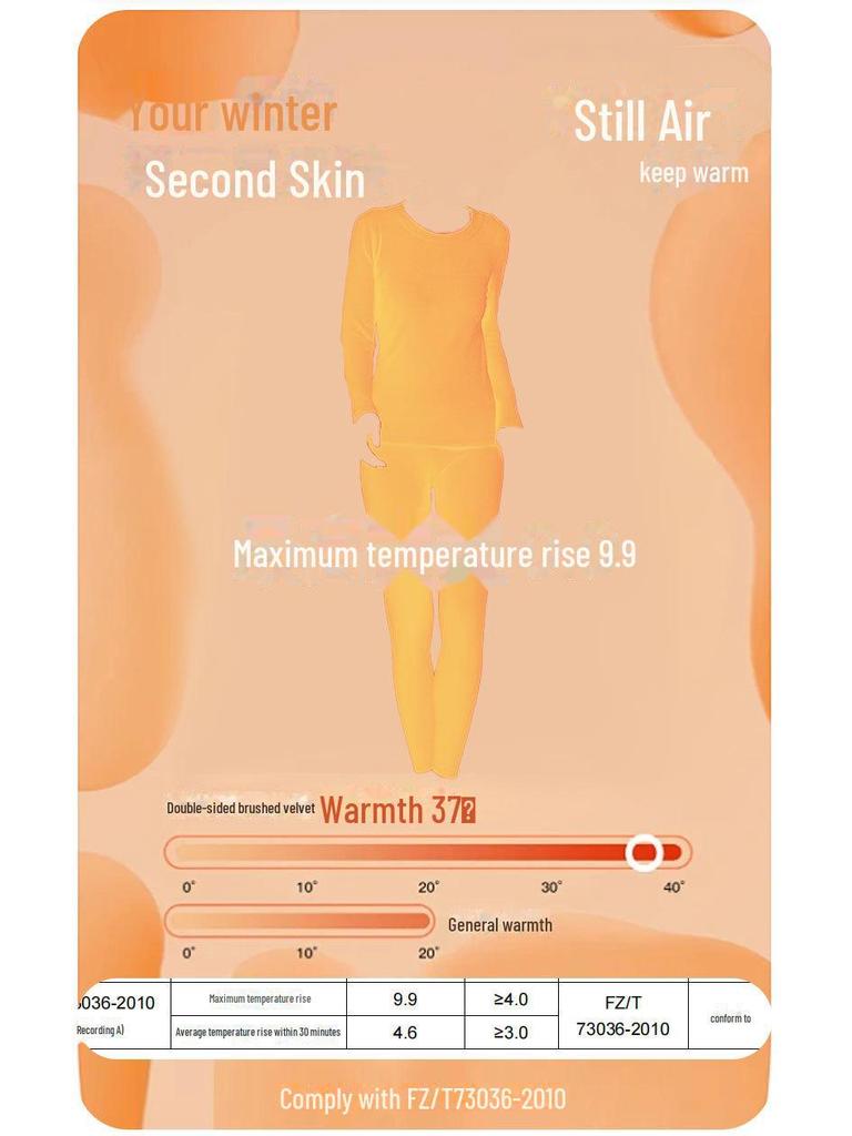 Женский теплый бархатный костюм с круглым воротником и гиалуроновой кислотой, тип А, облегающий согревающий топ и брюки на осень.