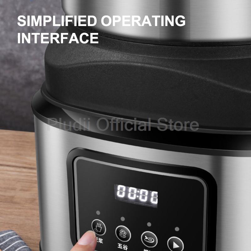 Коммерческий нагревательный соевый молоковар 18 л/20 л, сверхбольшая емкость блендера с мотором из чистой меди, 2200 Вт, соевый молоковар без шлака