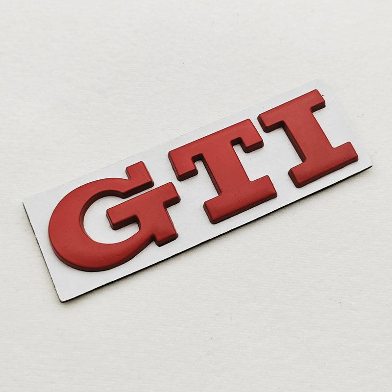 AABIL1 2026 Hot VOLKSWAGEN 3D Metal Car Grille Logo GTI Badge Emblem For Volkswagen VW Polo Golf 4 5 6 7 8 Mk4 Mk5 MK6 MK7 MK8 GTI Stic