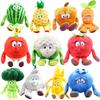 25cm Fruit and Vegetable Plush Toy Garlic Strawberry Broccoli Watermelon Pumpkin Soft Plush Doll Baby Gift