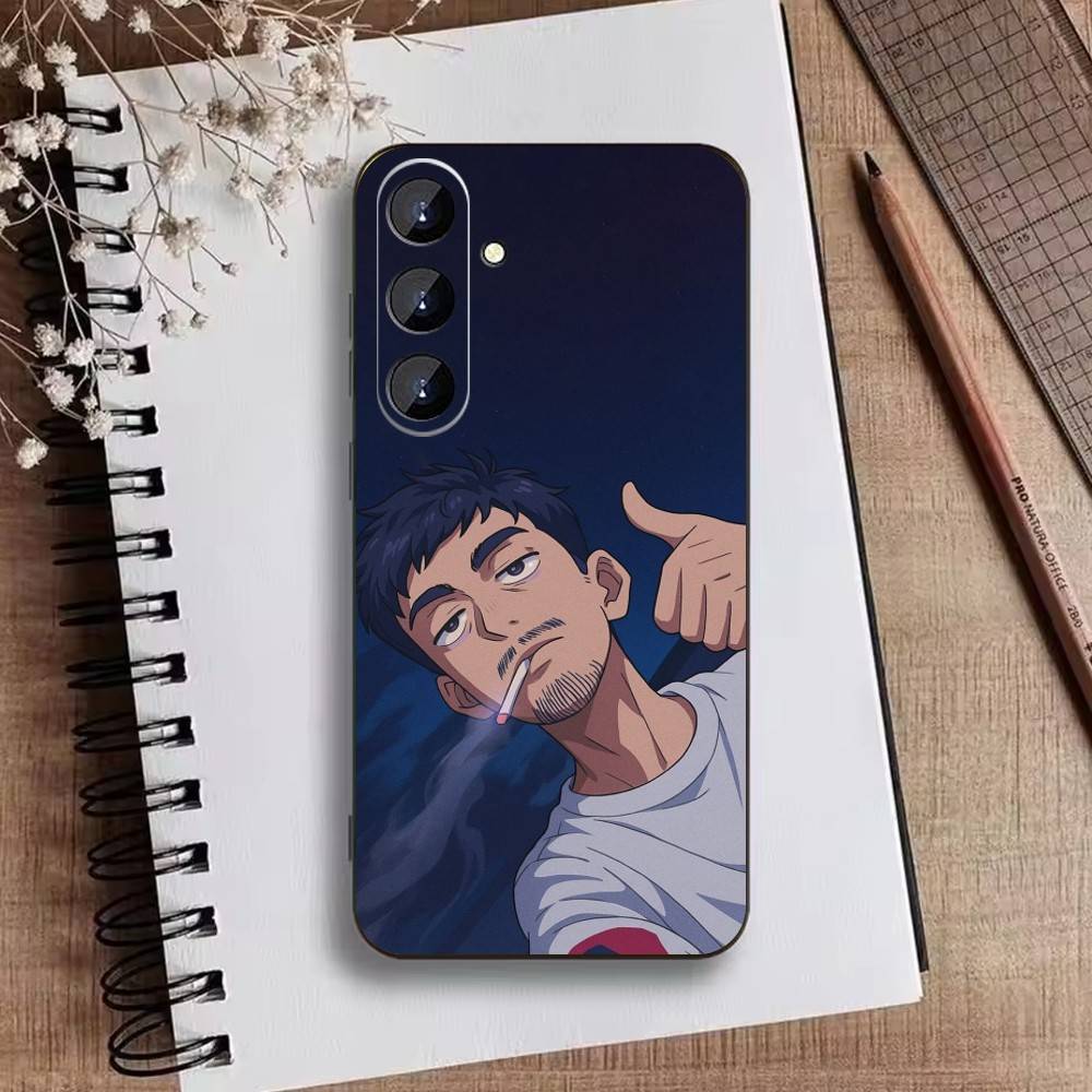 Аниме Чилл Парень Мерч Чехол для телефона Для Samsung Galaxy A73,A21s,A22,A31,A52,A53,A71,A41 Мягкий Черный Корпус
