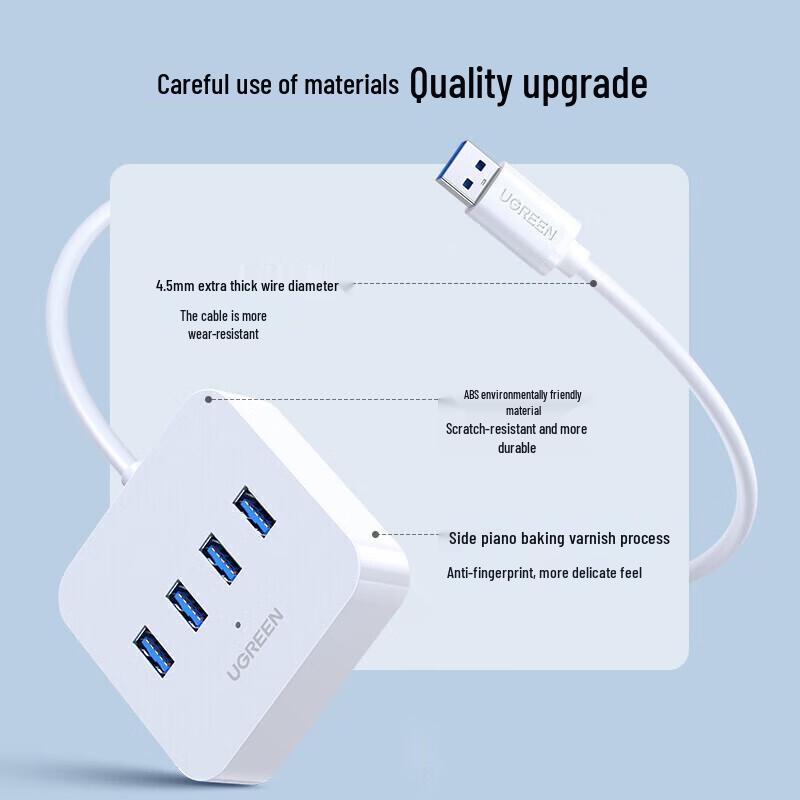 Ugreen 4-портовый USB 3.0 концентратор данных
