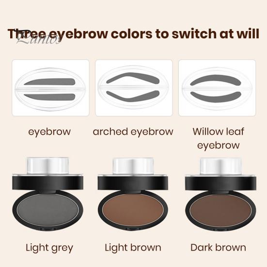 6 г штамп для бровей, водостойкий, стойкий к поту, долговечный порошок для бровей, 3 формы, цвета, штамп для макияжа для бровей для начинающих